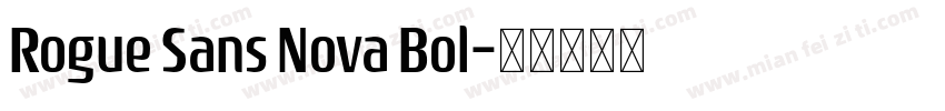Rogue Sans Nova Bol字体转换